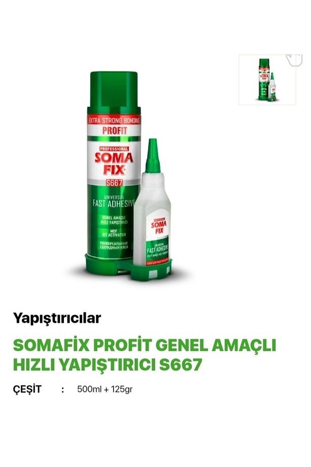 s Hızlı Yapıştırıcı S667 500ml 125