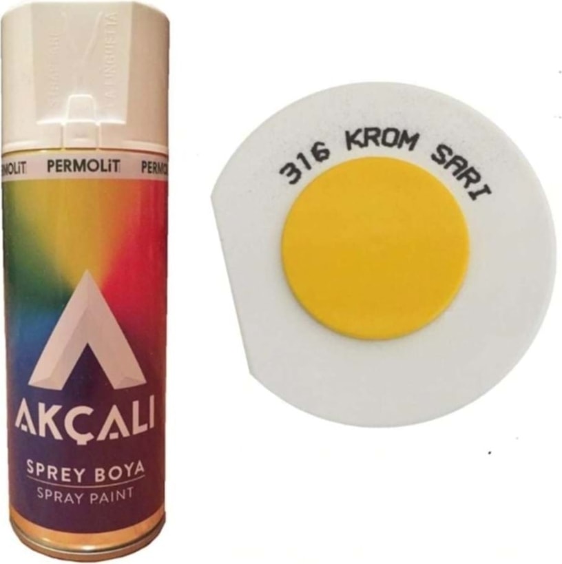 316 Krom Sarı Sprey Boya 400 ml