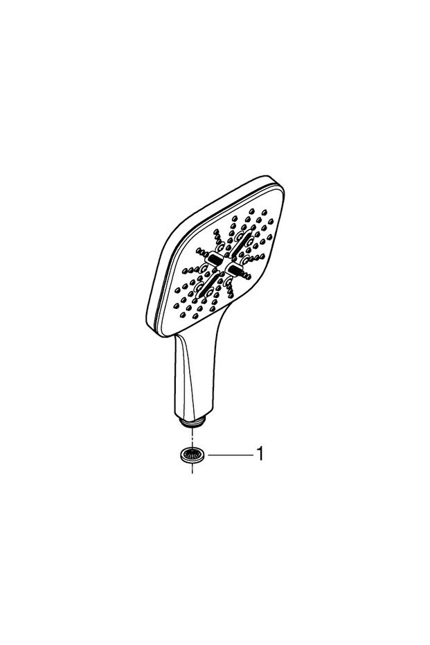Rainshower Smartactive 130 Cube El Duşu 3 Akışlı - 26582A00