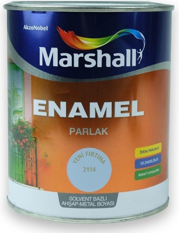 Enamel Parlak Ahşap Metal Boyası Fırtına 2,5 L