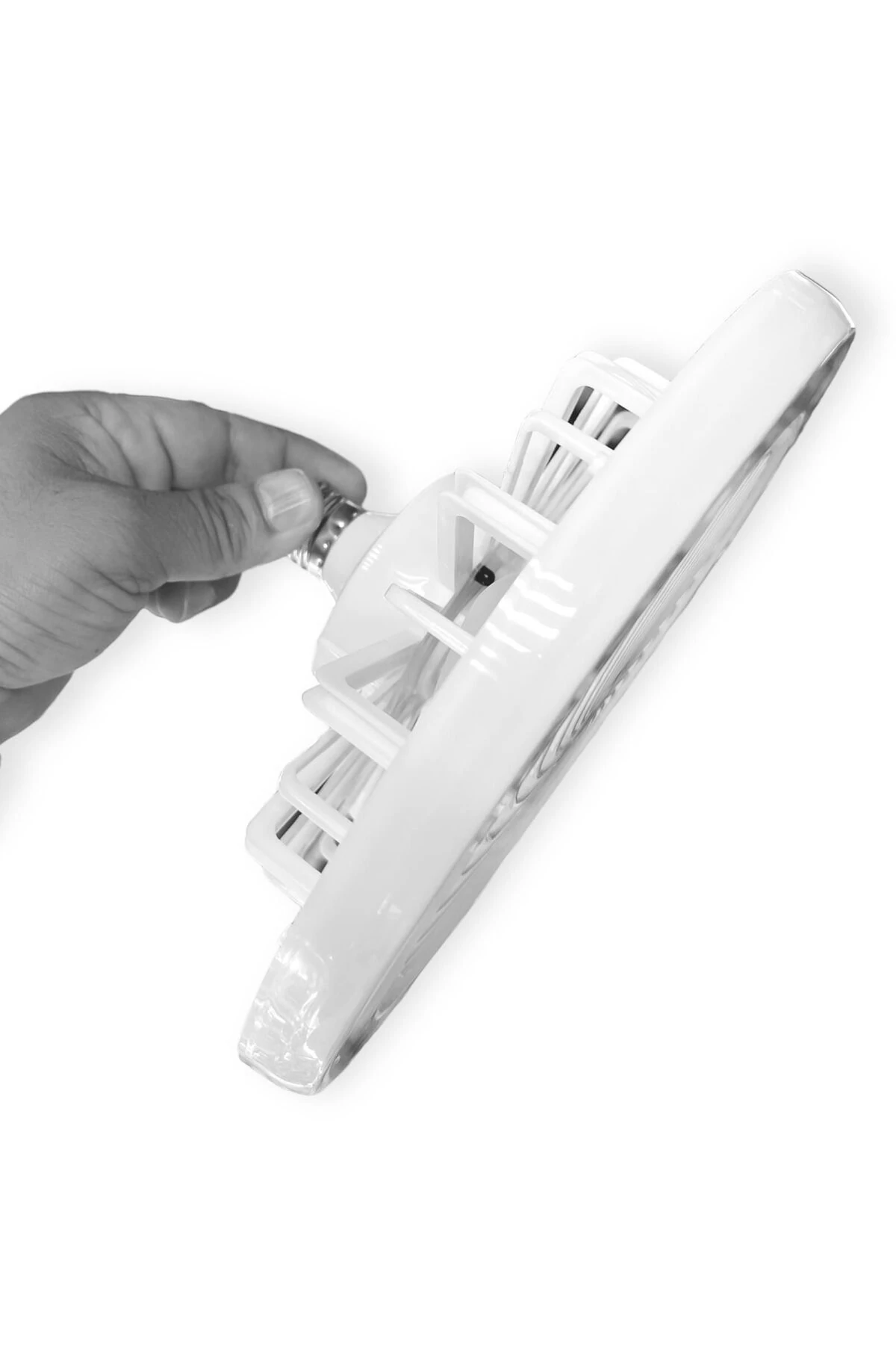 CT-1153 Poyraz Fanlı LED 42 Watt Ampul Lamba Beyaz Işık Vantilatör Aydınlatma E27 3 Renk Dim Ed