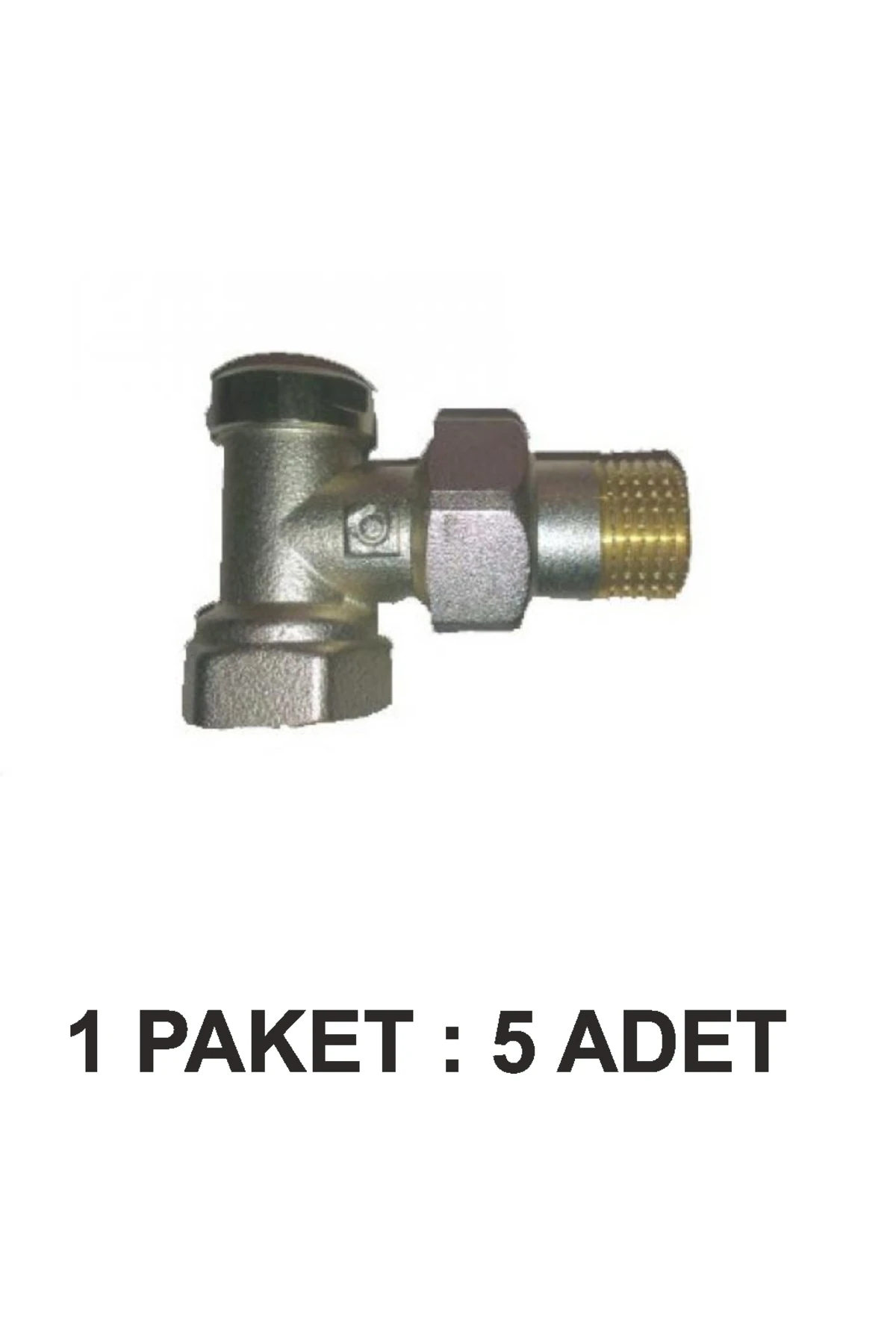 ALARKO GERİ DÖNÜŞ (REGLAJ) KÖŞE RADYATÖR VANA 1/2’’ PAKET 5 Li
