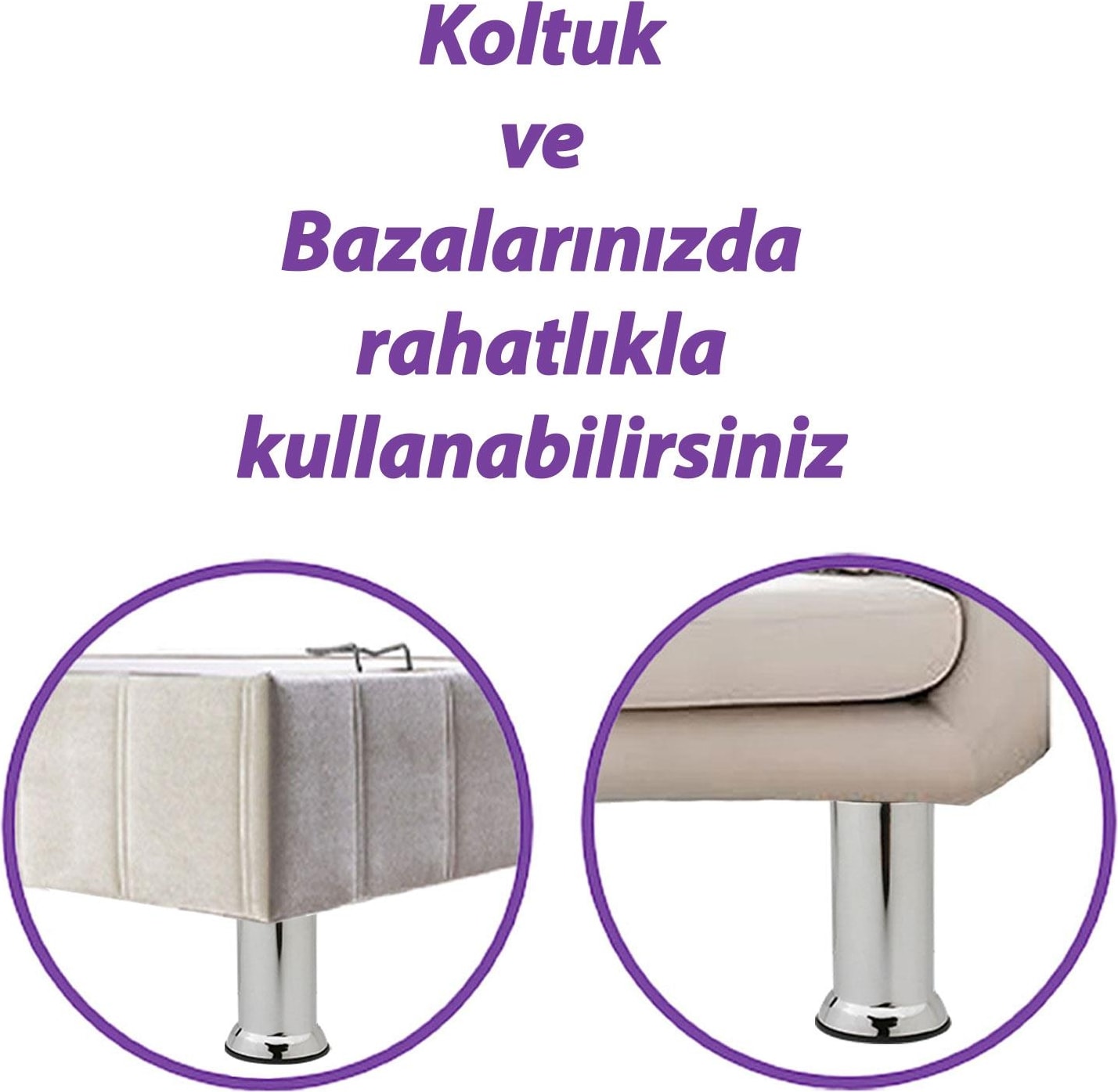12 Adet Metal Destek Ayağı 15 cm Krom Mobilya Kanepe Baza Koltuk Ünite Ayakları Metrik 8 Civatalı Ince Diş