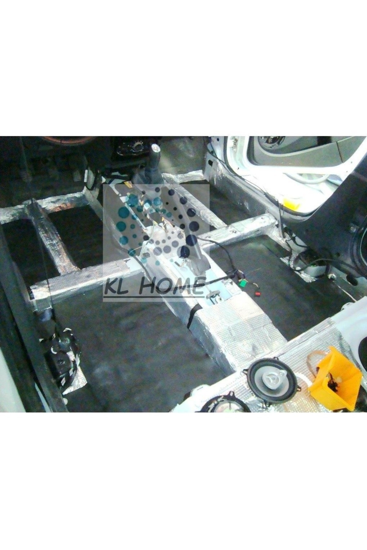 13mm -100x100cm Kendinden Yapışkan Kauçuk Oto Karavan-panelvan Isı Ve Ses Yalıtım Tekne Konteyner