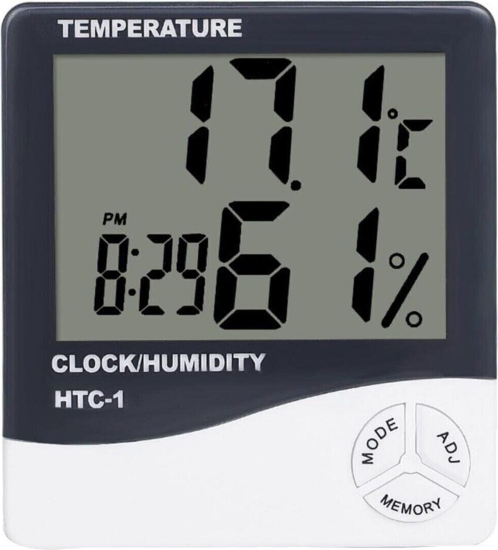 Termometre Isı Nem Saat Alarm Mini Dijital Termometre Nem Ölçer Oda Sıcaklığı Iç Mekan LCD