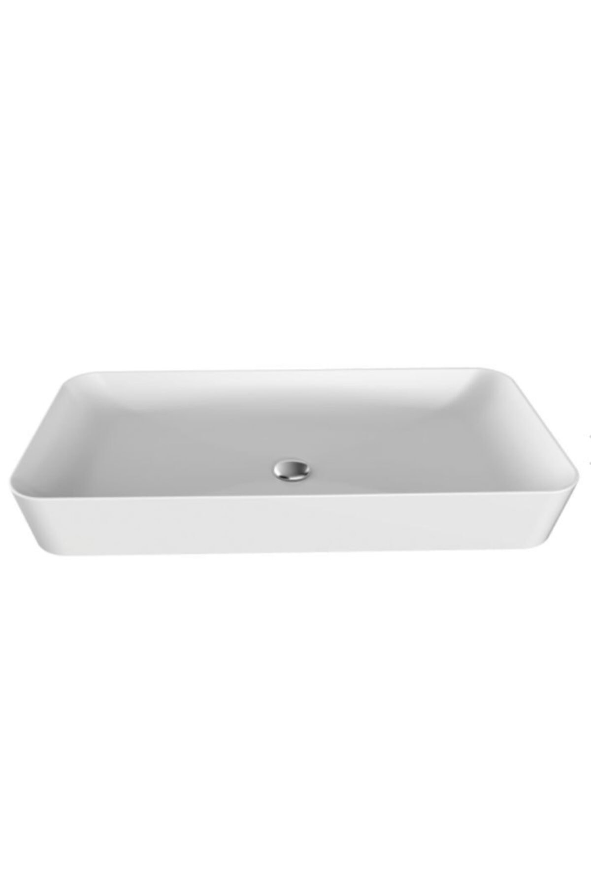 Ultra Tezgah Üstü 80 Cm Beyaz Lavabo Ul080