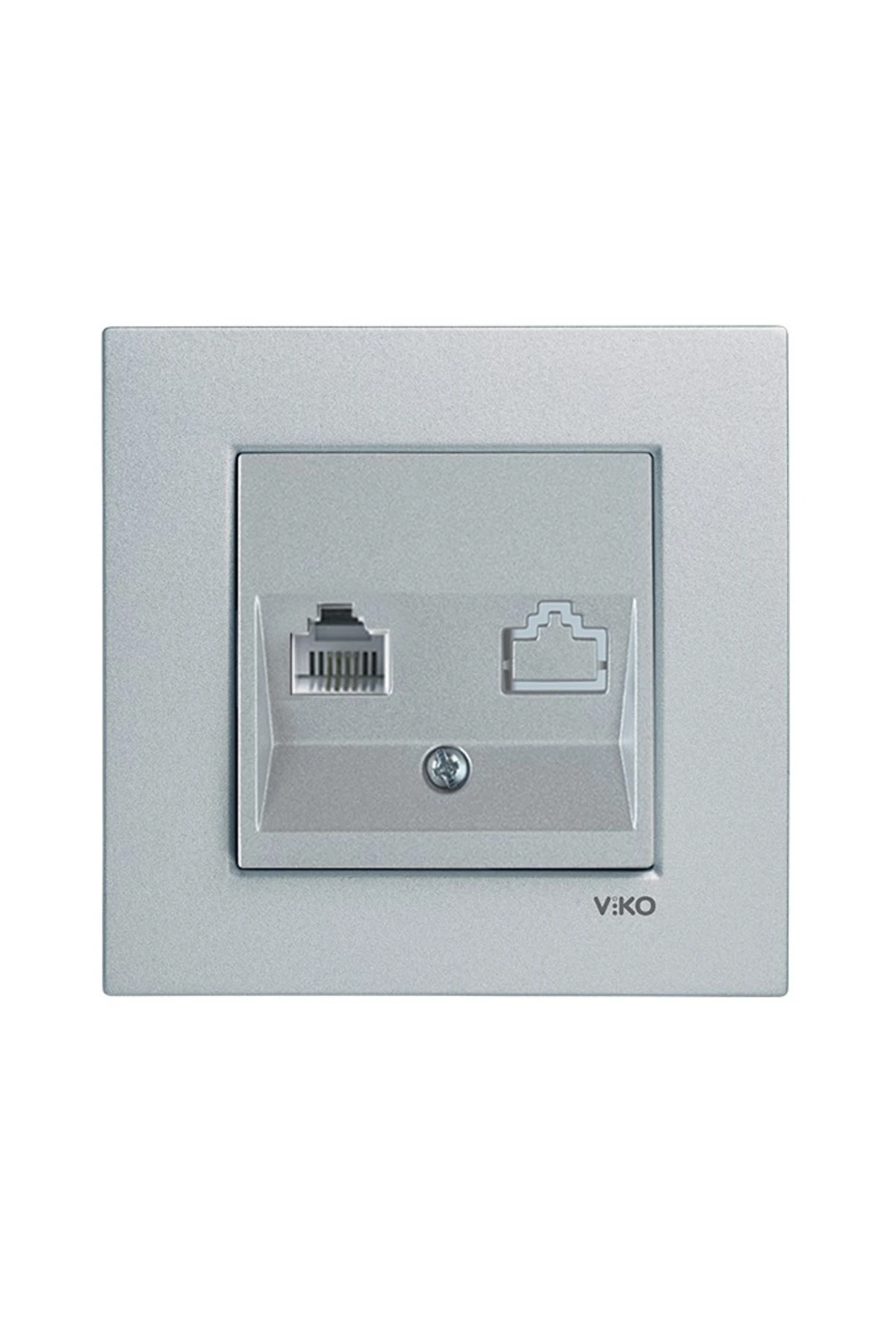 NOVELLA TELEFON PRİZİ 1XRJ12 GÜMÜŞ (ÇERÇEVE DAHİL)