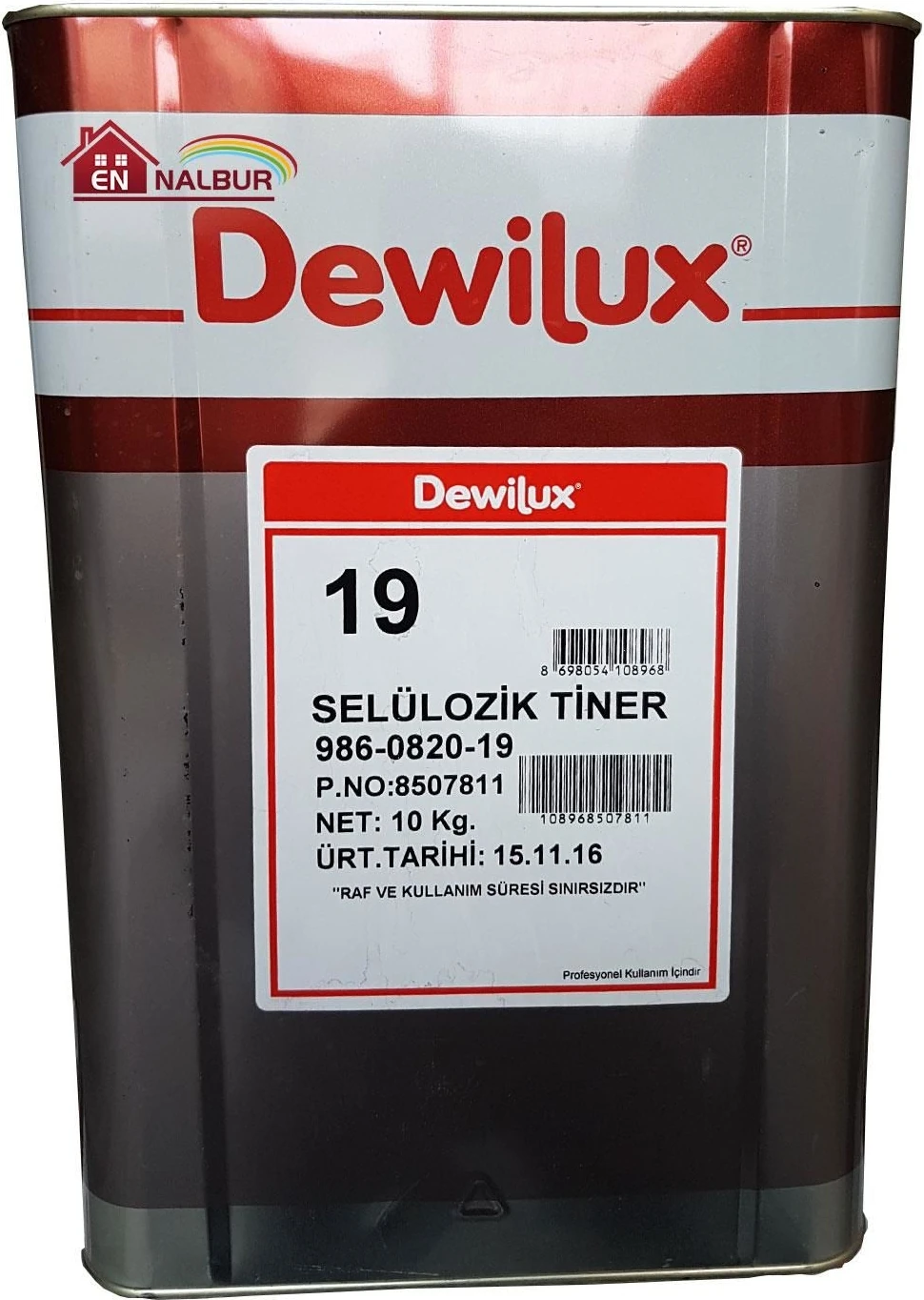 Dyo Dewilüx Selülozik Tiner 10 kg (12 Litre)