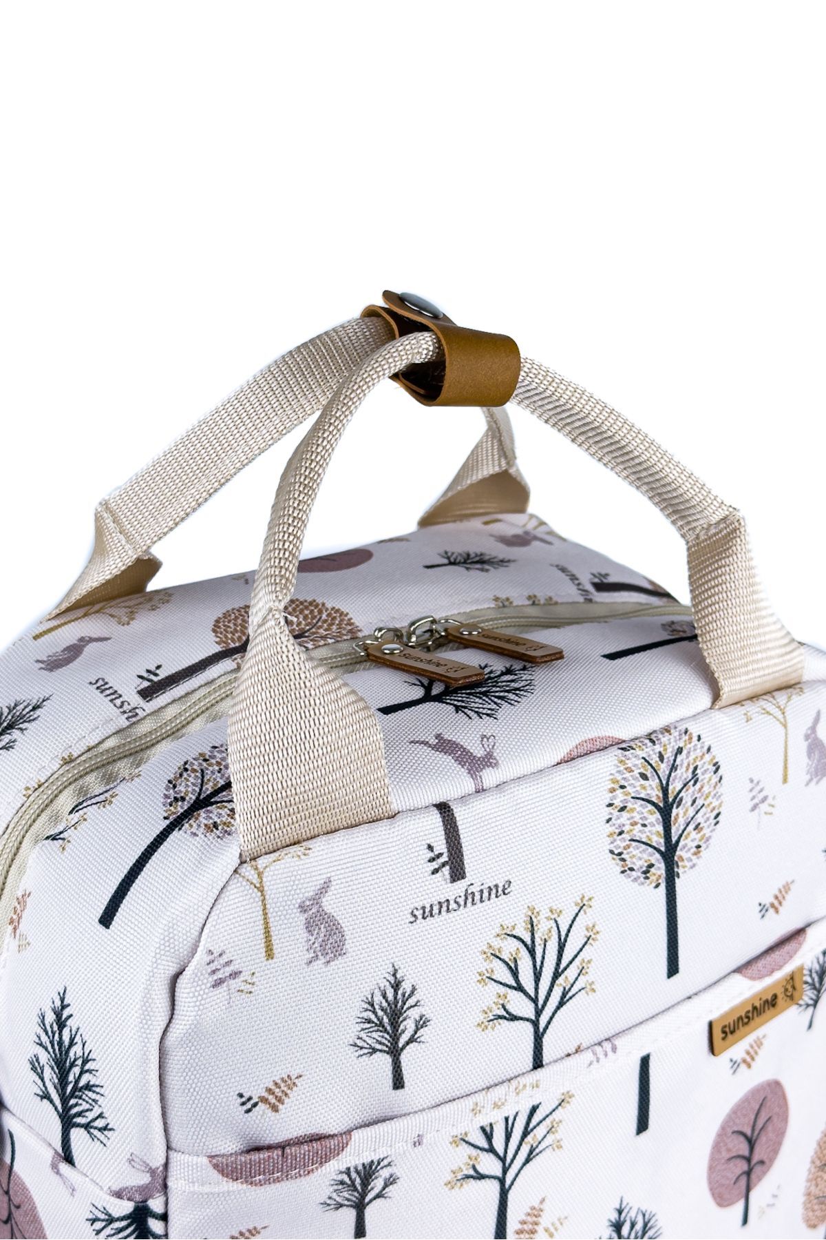 Ağaç Desen Termal Isı Izolasyonlu Ek Gıda Yemek Taşıma Beslenme Omuz Çantası