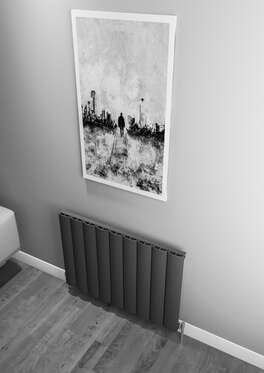 Kavala Yatay Alüminyum Radyatör 850X600 Pütürlü Beyaz (Ral 9016)