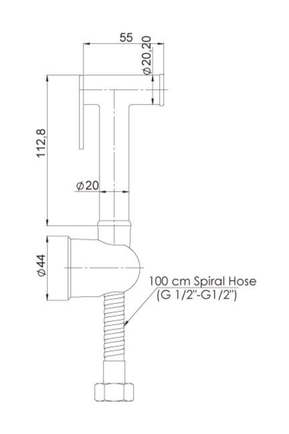 Spiralli Taharet El Duşu Pirinç Sts04