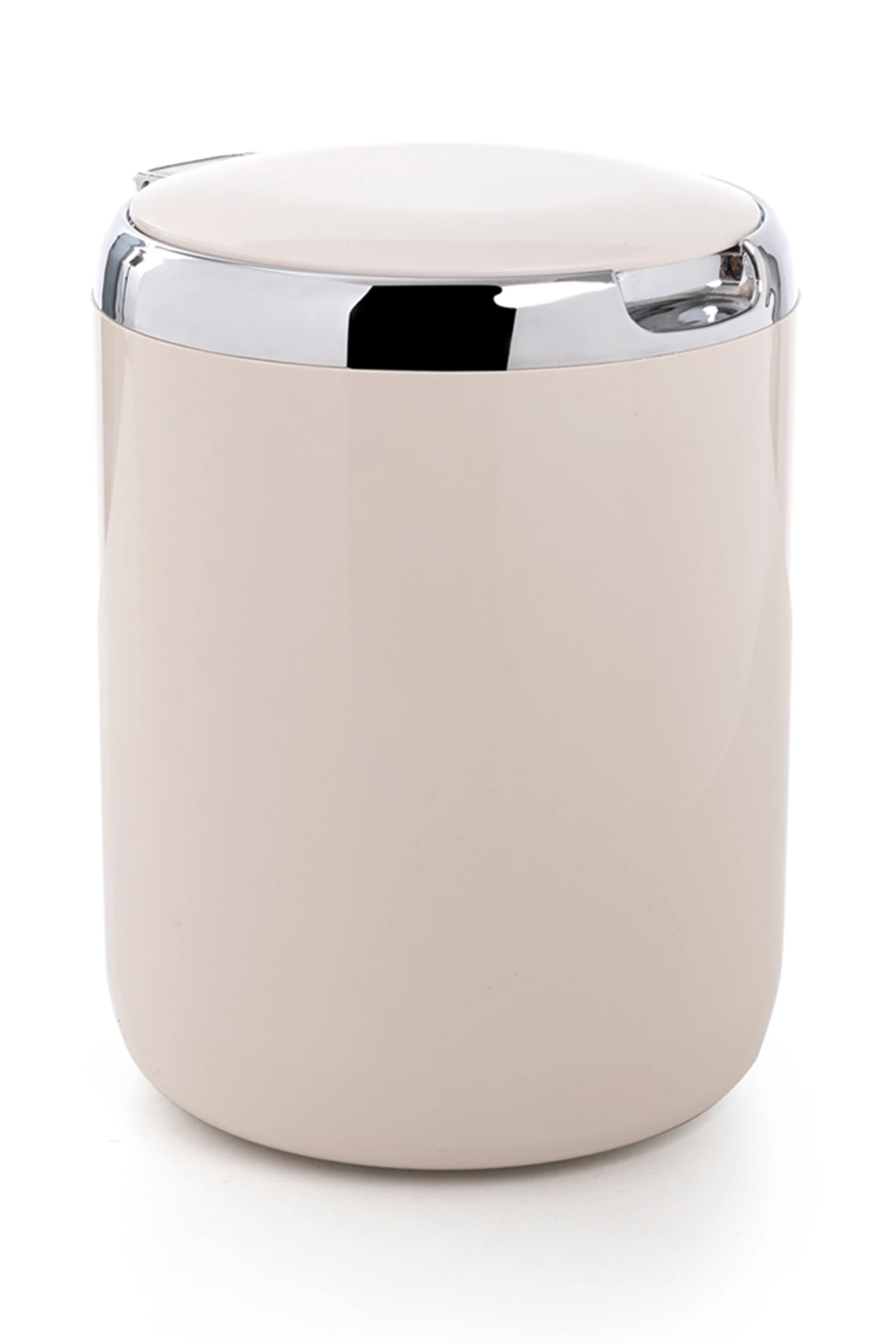 Pasifik 3 Lt Tezgah Üstü Mutfak Çöp Kovası Plastik Kapaklı Bej