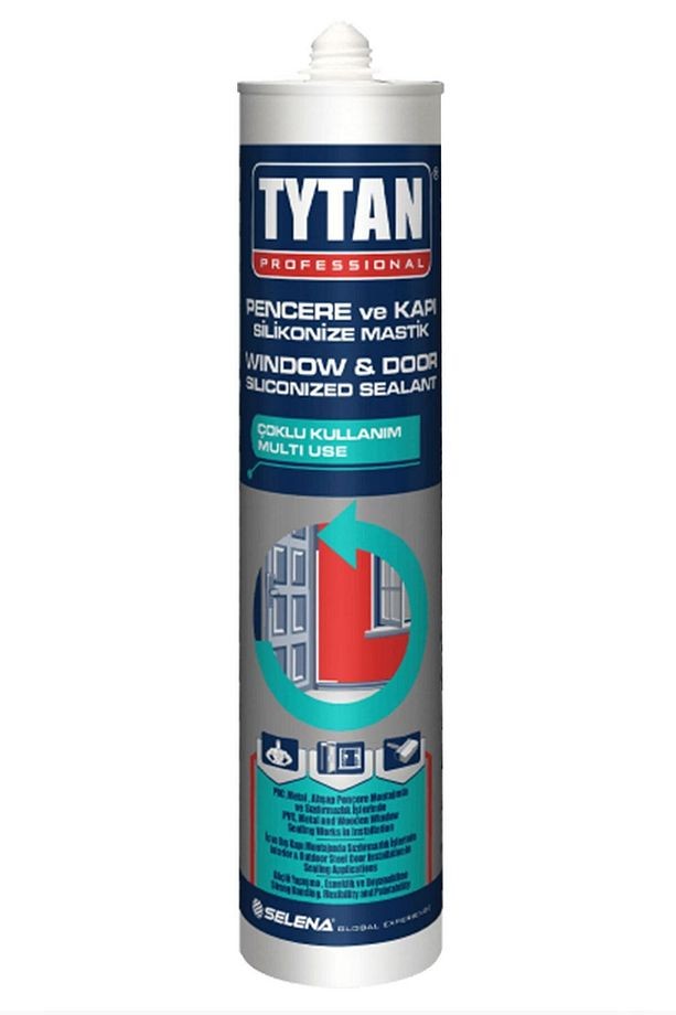 Siyah Pencere Kapı Silikonize Mastik Yapıştırıcısı 500 Gr