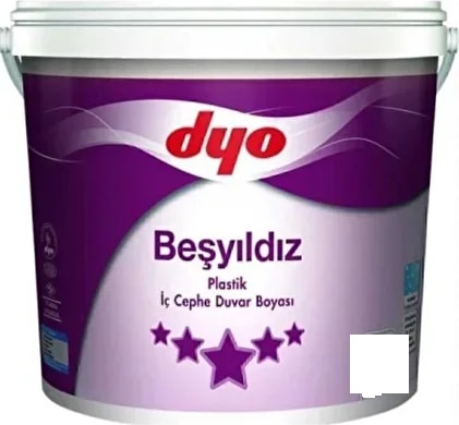 DYO 10KG Beşyıldız Plastik Iç Cephe Duvar Boyası Beyaz