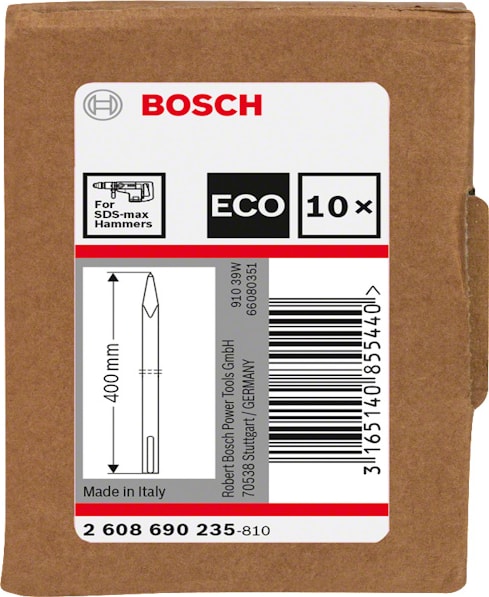 Eco Sivri Keski SDS-MAX 400mm 10'lu 2608690235