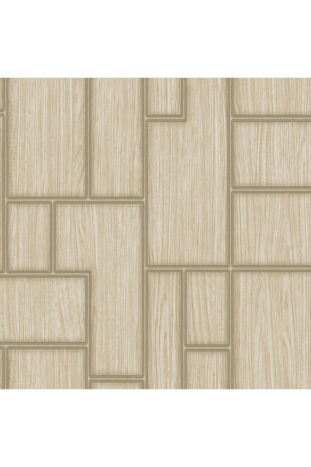 Roka/ Açık Krem Geometrik Desen Duvar Kağıdı 23108-3