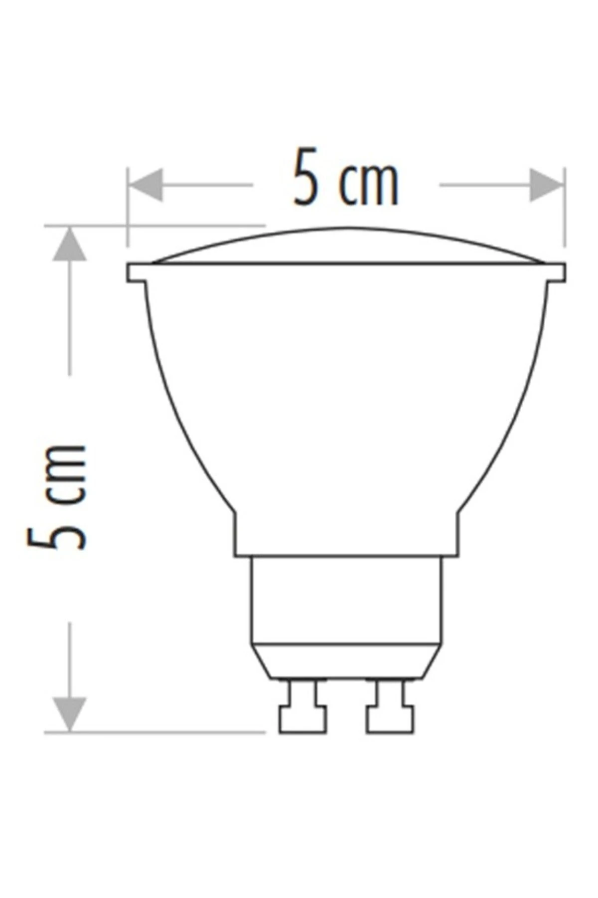 5 ADET CATA CT 4215 7W Led Çanak Ampul 6400K Beyaz Işık