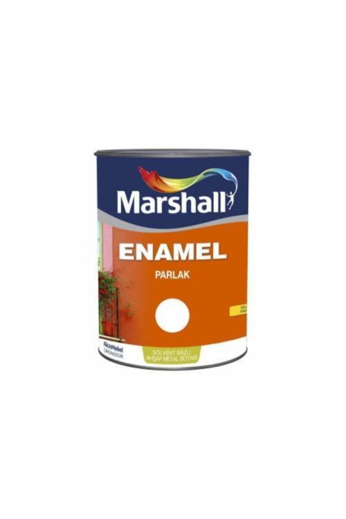Marshal Enamel Parlak Solvent Bazlı Ahşap Metal Boyası 0.75l