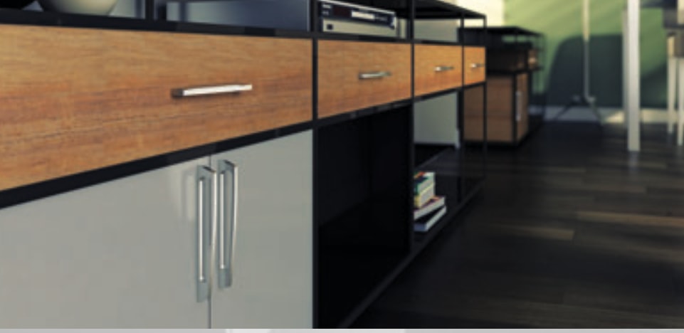 855 Modern Profil Mobilya Kulbu Inox 224 mm