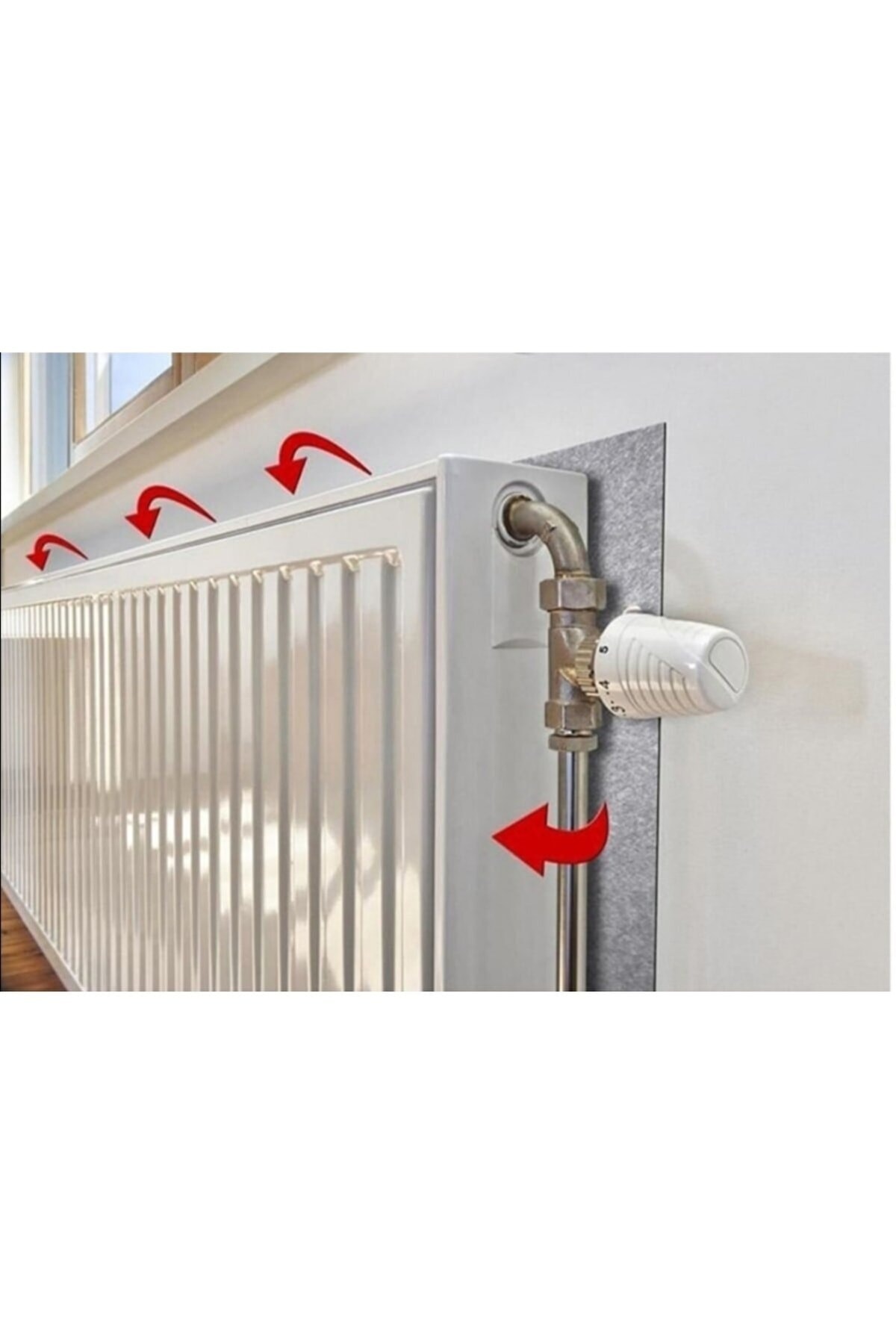 300cmx100cm=3m2 Ve 10mm Kalınlık Kalorifer Petek Arkası Isı Yalıtım Levhası Radyatör Arkalığı