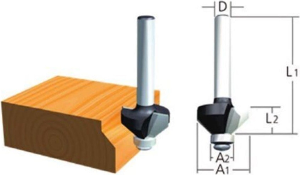 BOSCH TH14448 Rulmanlı Motif Freze Bıçağı