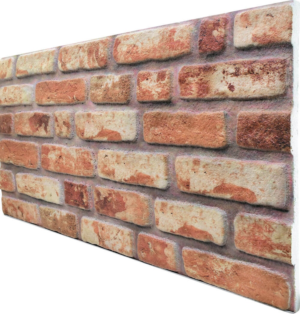 5 Adet (2,5m2) Tuğla Desenli 3 Boyutlu Renkli Strafor Köpük Duvar Kaplama Paneli (BR-542)