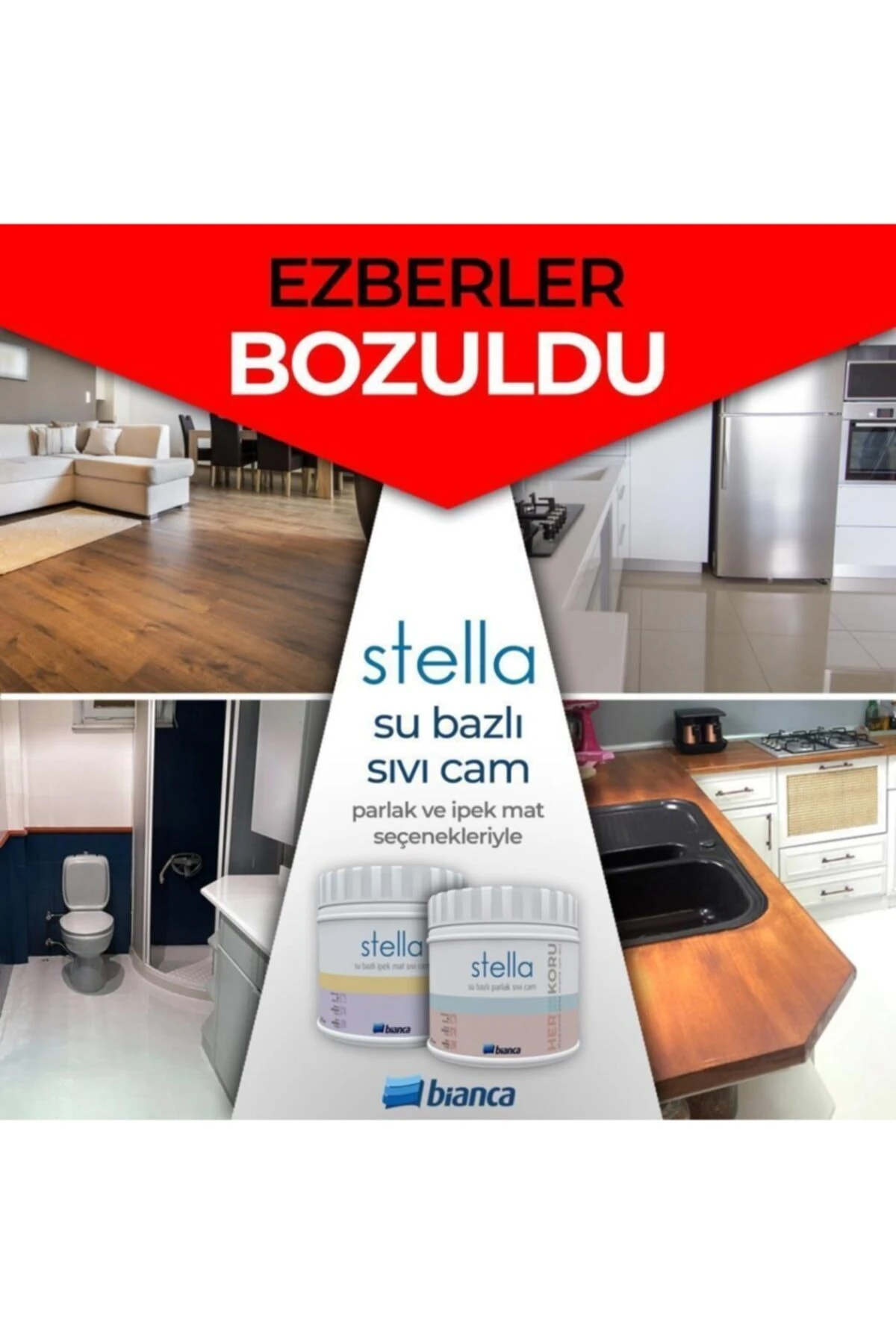 Stella Su Bazlı Sıvı Cam Parlak 250 Ml