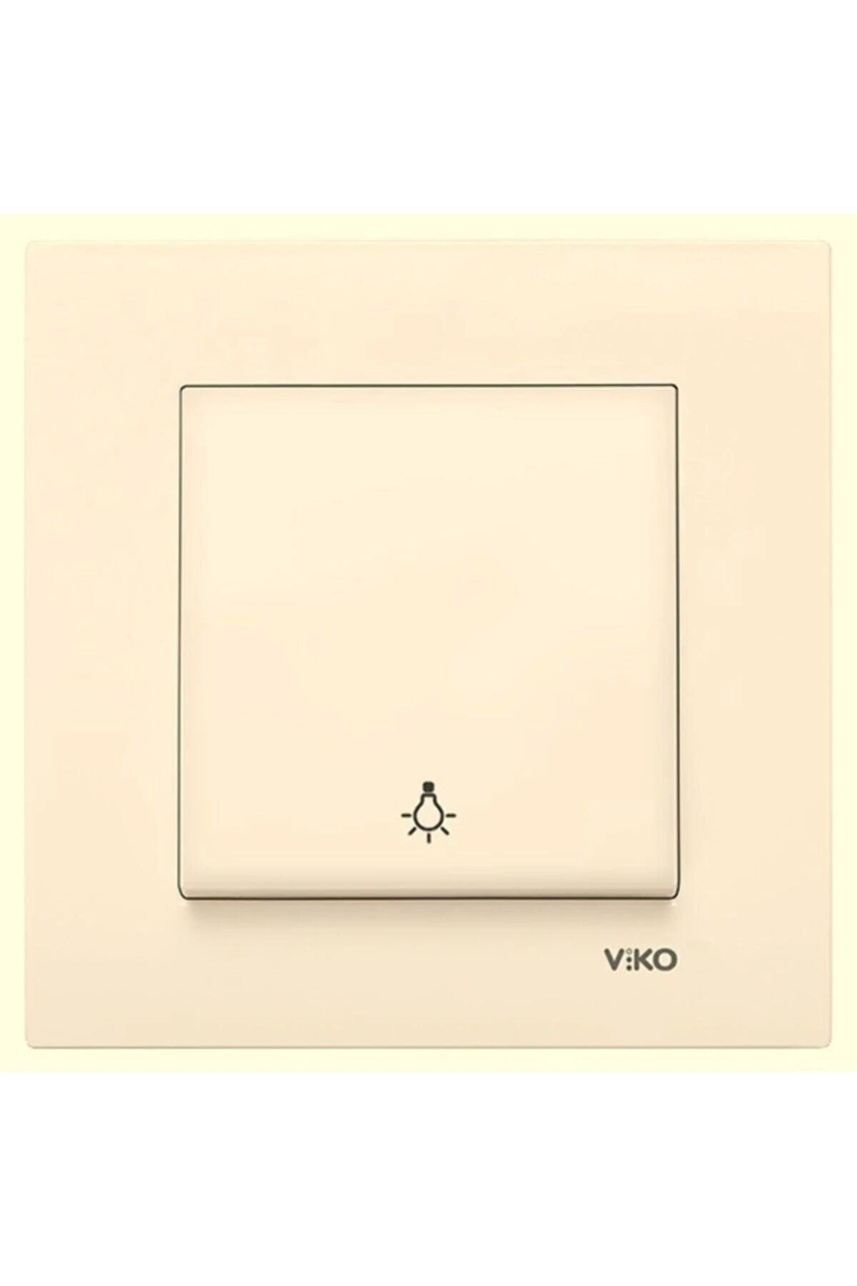 Karre krem Lıght Otomatik Zil Anahtarı Çerçeve Dahil