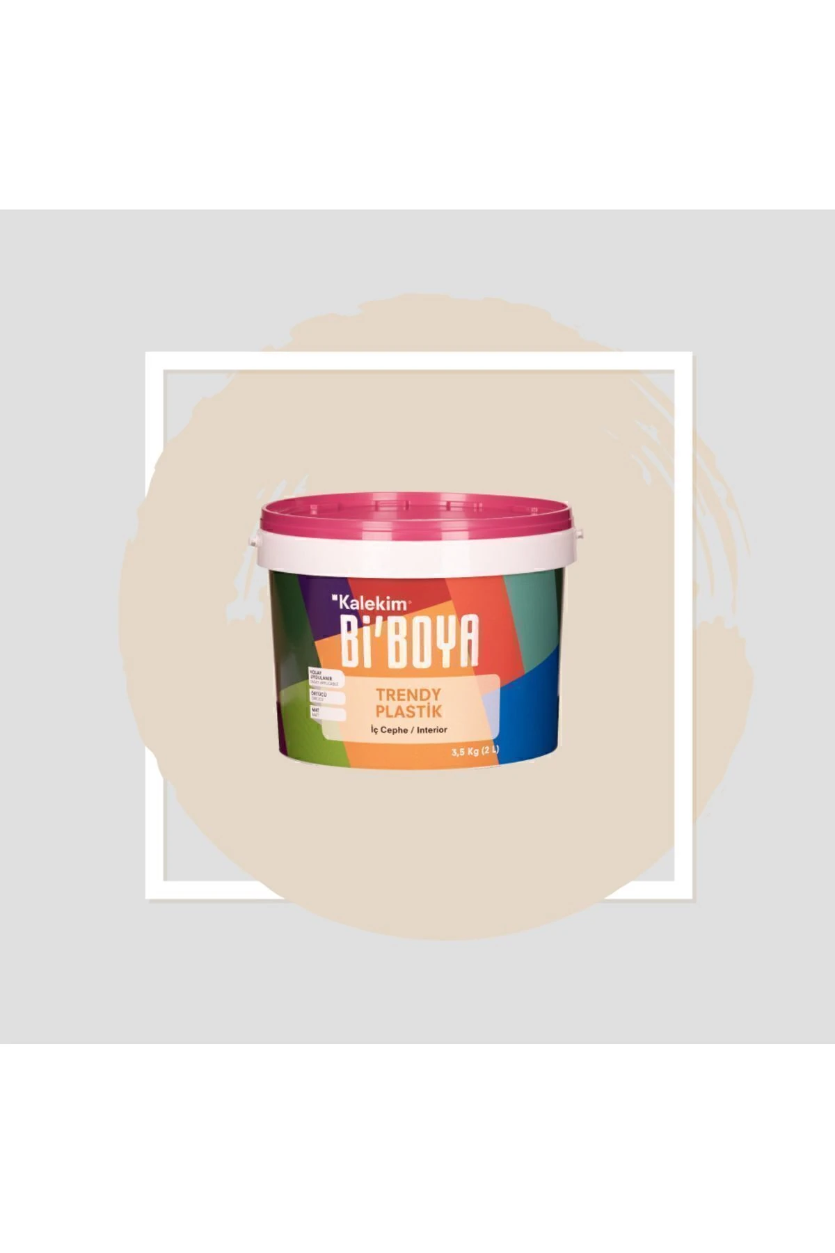 Ekonomik Mat Iç Cephe Boyası 3,5 Kg Latte