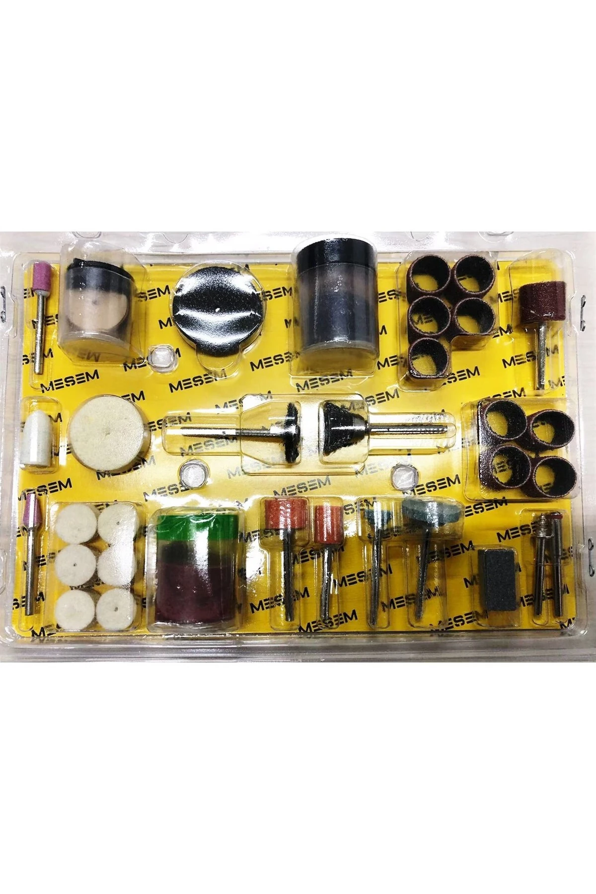 105 Parça Oyma Taşlama Zımpara Fırçalama Dremel Gravür Uç Set Hobi Seti