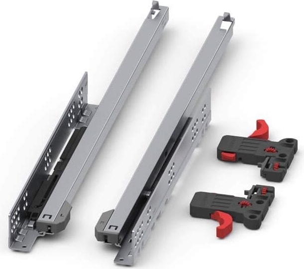 Smart Slide Single Yavaşlatıcılı Kısmi Açılım 450 mm Mandallı Gizli Çekmece Rayı
