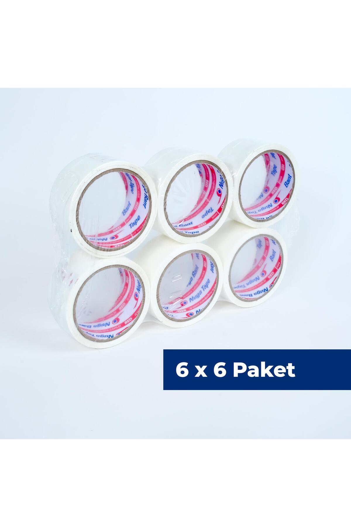 45 Mm X 40 Mt Beyaz Koli Bandı 36 Adet