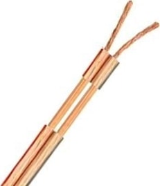 Elektrik Kablosu / Hoparlör Kablosu 2 x 1,5 mm Şeffaf 25 Metre Bakır Kordon Kablosu  1701