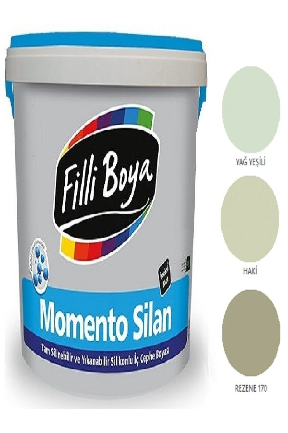 Filli Momento Silan Tam Silinebilir Yıkanabilir Silikonlu Ipek Mat Boya 2,5lt (yağ Yeşili)