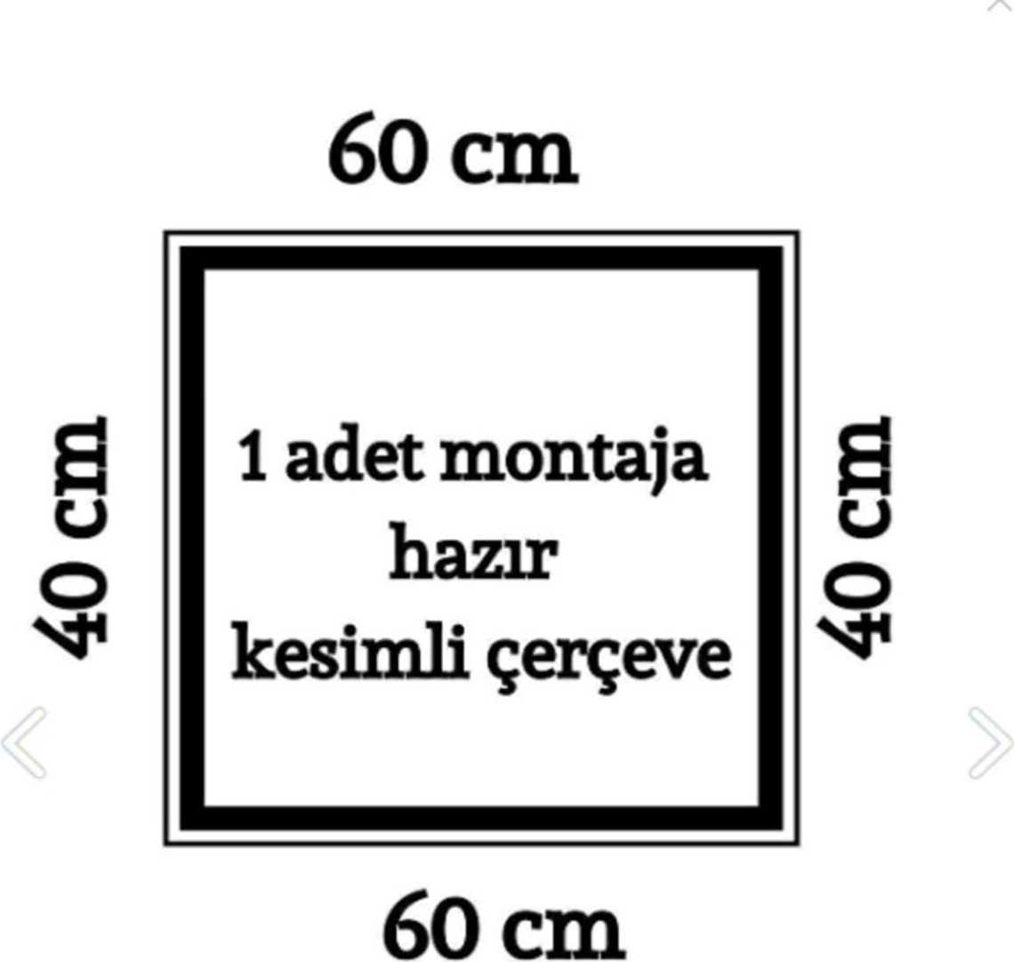 Boyanabilir Dekoratif Hazır Kesimli Antre ve Koridor Çerçevesi 2,5 cm Çıta