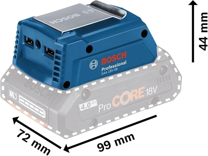 BOSCH Gaa 18V-48 18 Volt USB Şarj Adaptörü