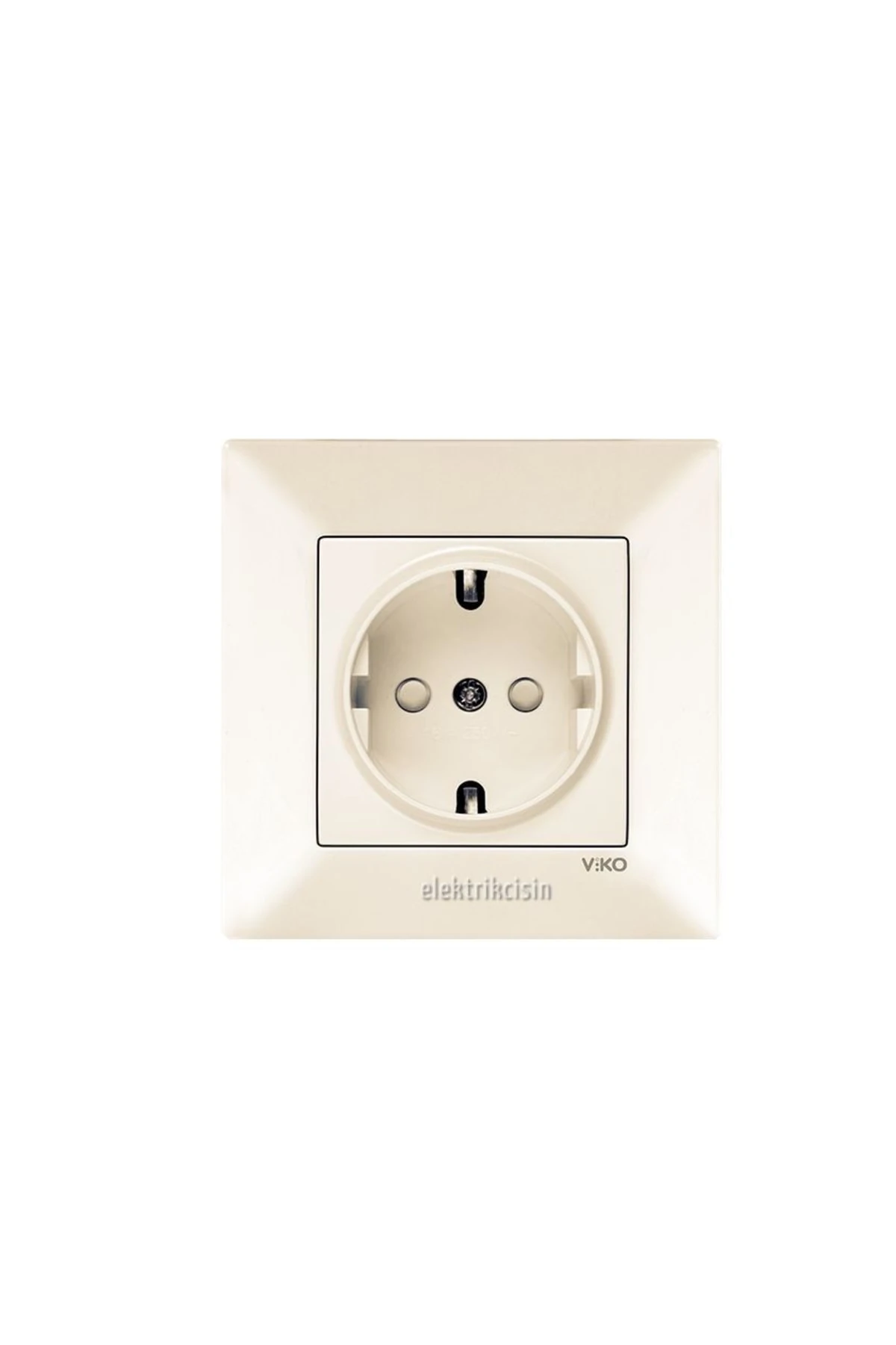 Meridian Krem Çocuk Korumalı Topraklı Priz (çerçeve Dahil) 5 Adet