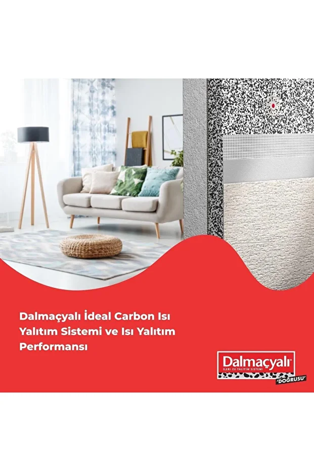 OZKUVVET Dalmaçyalı İdeal Carbon 3 cm 16 Adet -8 m2