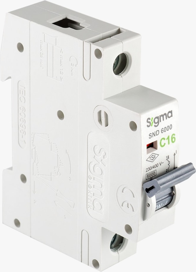 6SM116C 1p C16 6ka Otomatik Sigorta