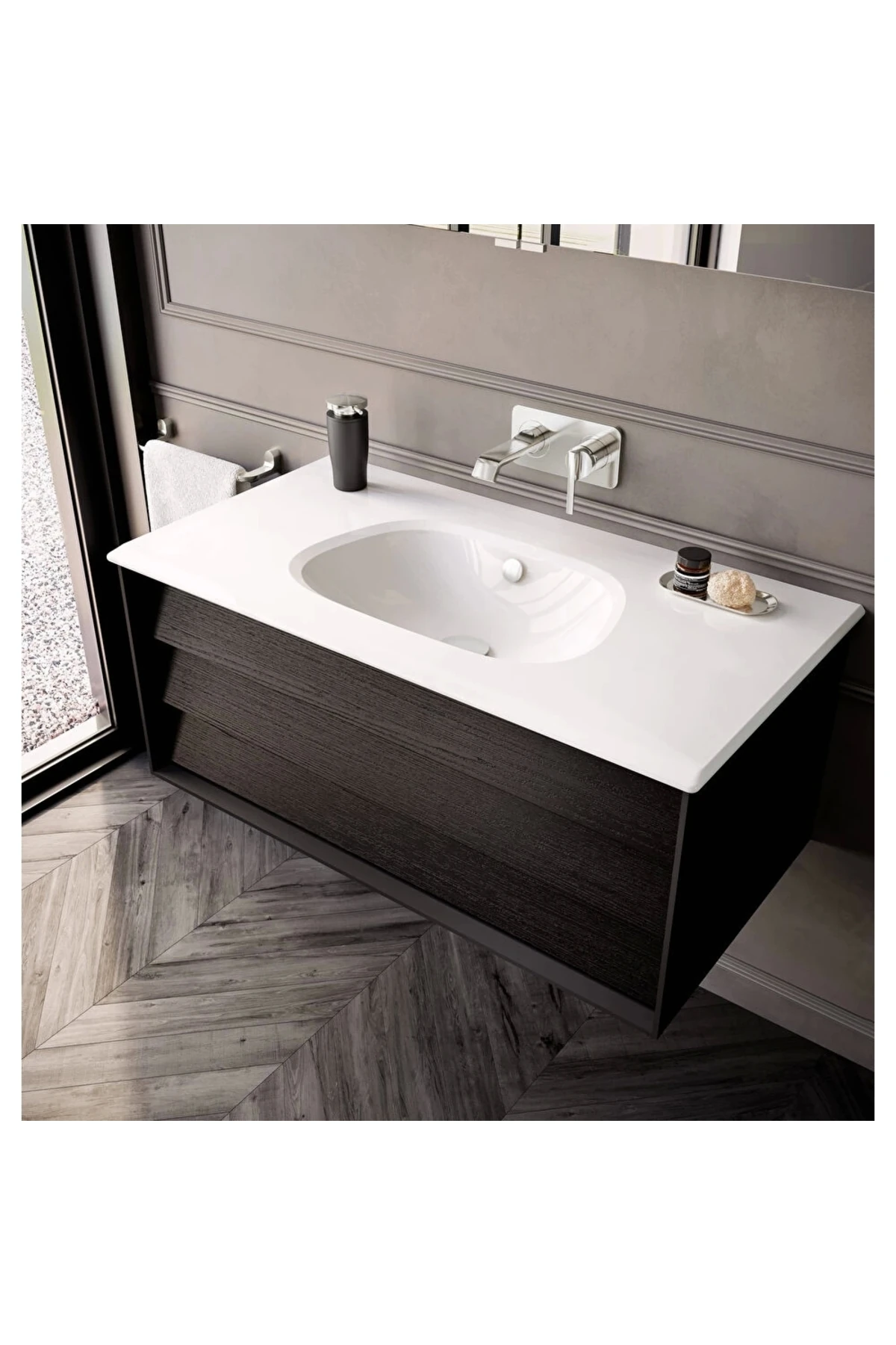 Suit U A42487 Ankastre Lavabo Bataryası, Krom