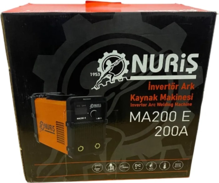 MA200E Inverter Kaynak Makinesi 200A + 1 Paket 2.5mm Elektrot