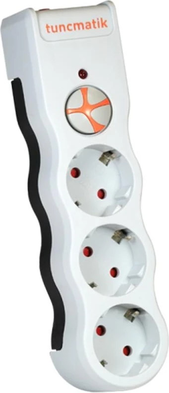 Tunçmatik TSK19009 3li Enerji Koruma Powersurge Beyaz 1050 Joule
