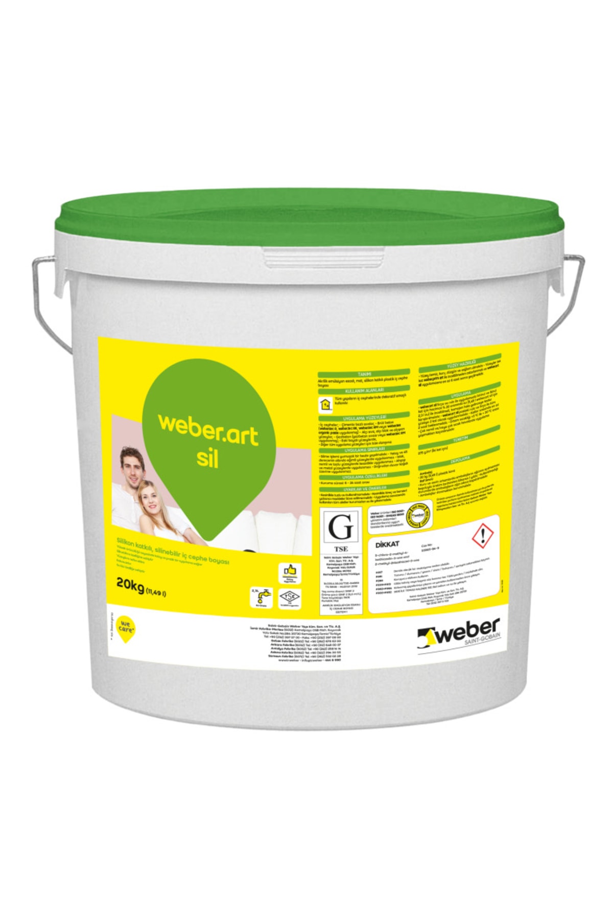 Silikon Katkılı Silinebilir İç Cephe Boyası Art Sıl 20 kg Birgi