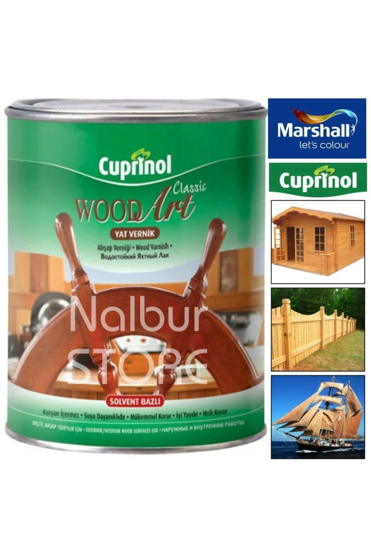 Cuprinol Wood Art Ahşap Verniği Şeffaf 2,5 Lt-tüm Ahşap Ürünlerde Kullanılır-korur-besler