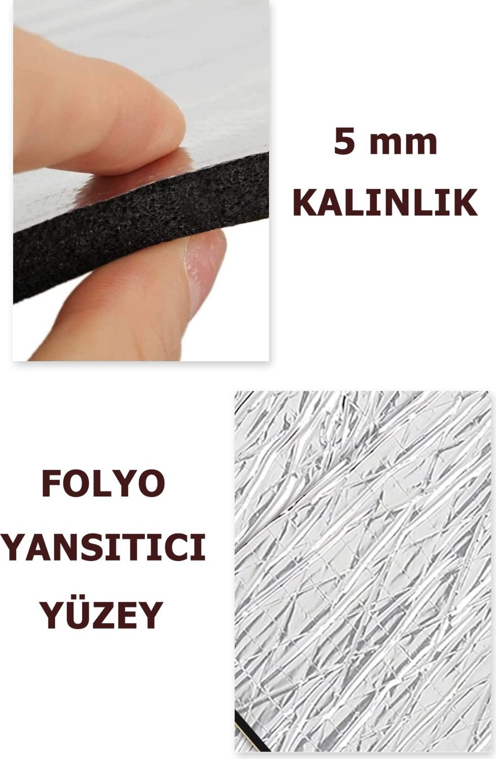 4lü 5mm Kalorifer Radyatör Arkalığı Petek Arkası Isı Yalıtım Izolasyon Yansıtıcı Levha Plaka
