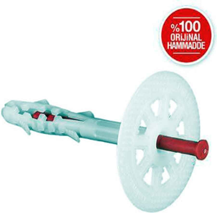 Dalmaçyalı Standart Dübel Plastik Çivili 9.5 cm 600 Adet