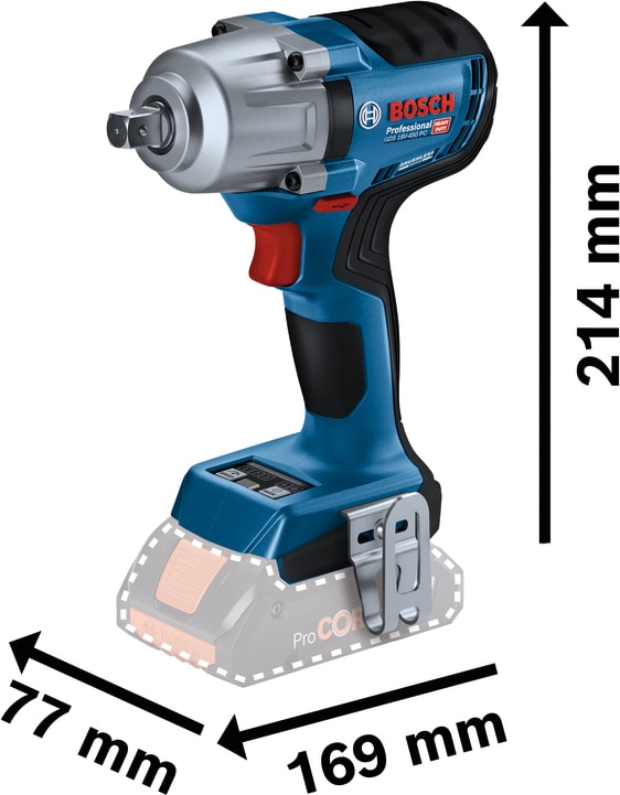 BOSCH Gds 18 V-450 Pc Şarjlı Somun Sıkma Sökme Makinası 450 Nm 18 Volt (Akü ve Şarj Aleti Hariç)