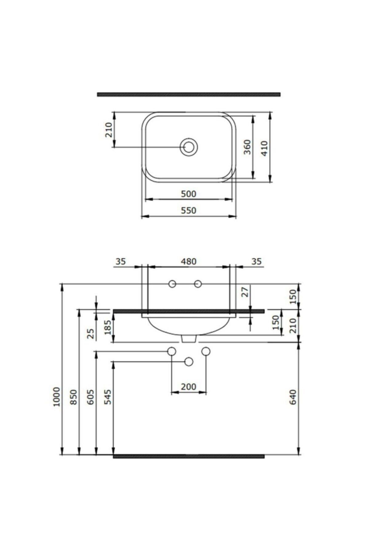 Scala Tezgah Altı Lavabo Mat Yeşil 1006-027-0125