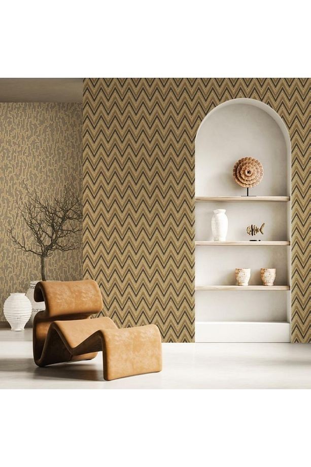 Vera / 1509-4 Serisi | Modern Geometrik Desen Duvar Kağıdı 10m2