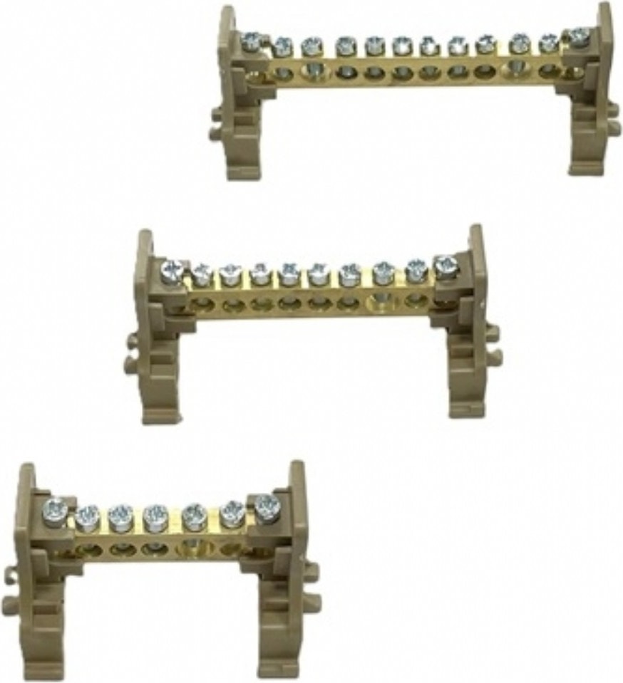 1 Baralı Dağtıcı 12 Delik 125A. zemine ve raya montaj. 3 Adet